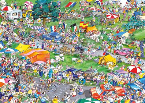 I tend to work on them maybe an hour per day on week days and a few hours per day on weekends depending on what is happening with the family. Cycle Race, 1000 Pieces, Heye | Puzzle Warehouse