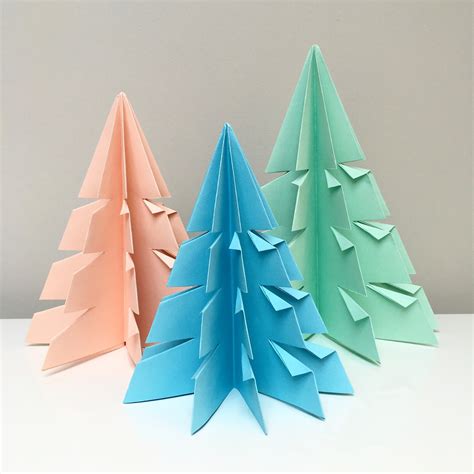 Cheeky Leopard Origami Christmas Trees