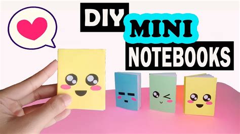 Diy Mini Notebooks How To Make Cute Mini Notebooks Easy Youtube