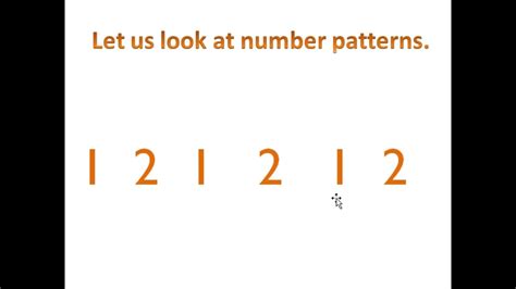 Number Patterns Youtube