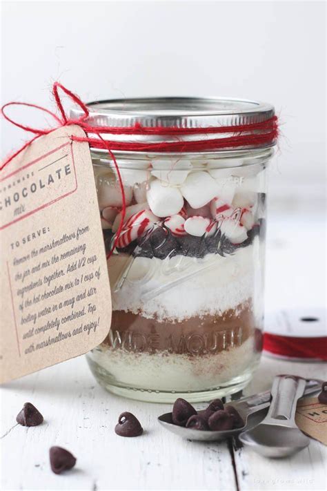 Homemade Peppermint Hot Chocolate Mix Homemade Hot Chocolate Mix Hot Chocolate Mix Mason Jar