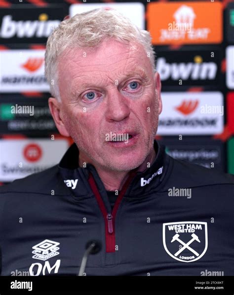West Ham United Manager David Moyes During A Press Conference At Rush Green London Picture