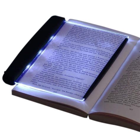 large ultra bright led page magnifier led tablet night vision reading light eye care reading