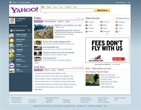The First Look At The New Yahoo Homepage Redesign Apps