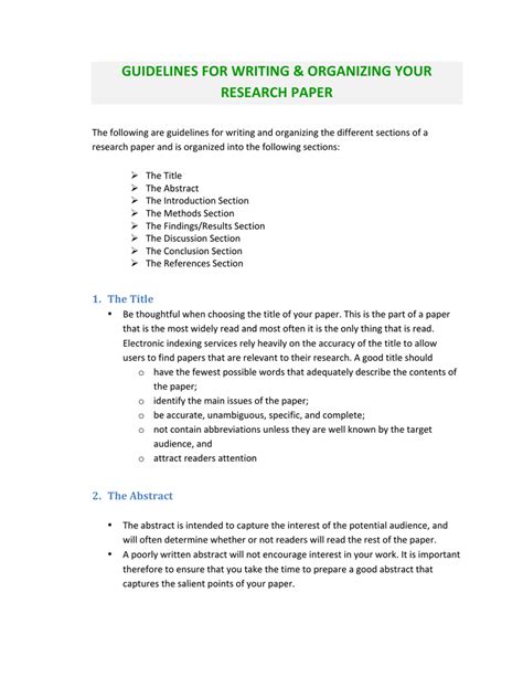 Tips For Writing A Research Paper Introduction