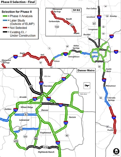 Highway Colorado Map Table Rock Lake Map