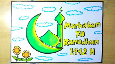 Cara Membuat Poster Menyambut Bulan Ramadhan Youtube