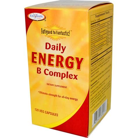 enzymatic therapy fatigued to fantastic daily energy b complex 120 ultracaps