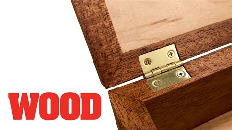 How To Mortise Box Hinges Wood Magazine