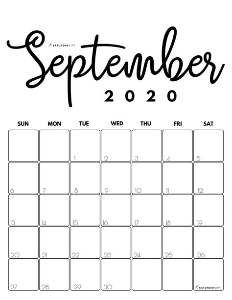 September 2021 Calendar Clip Art Best Calendar Example
