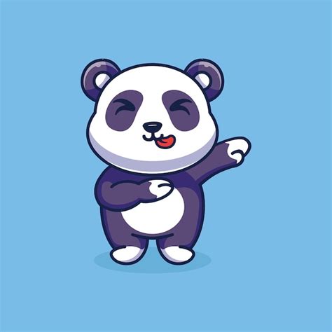 Premium Vector Cute Panda Dabbing Cartoon Vector Icon Illustration