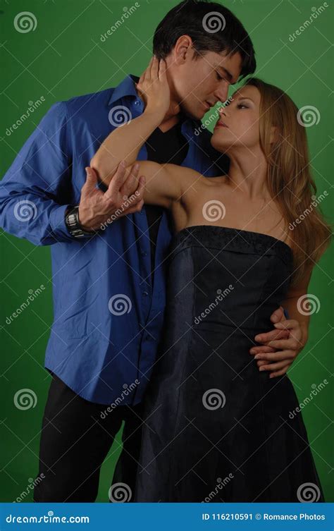 The Couple Poses For The Camera Stock Image Image Of Glamour Flirty 116210591