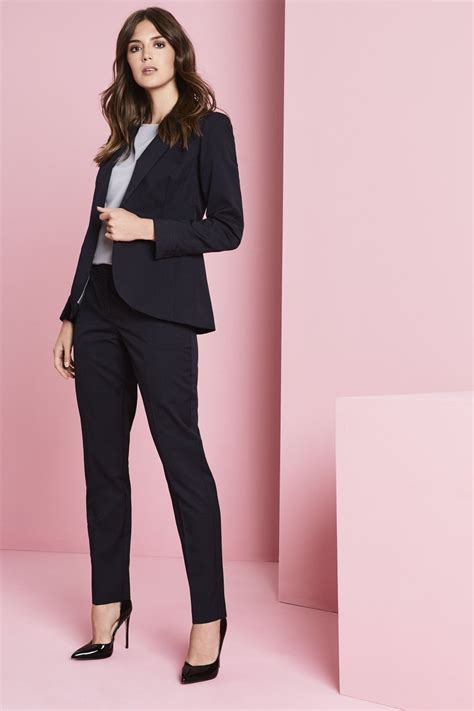 Alderley Womens Blue Stripe Trouser Suit Suits From Simon Jersey Uk