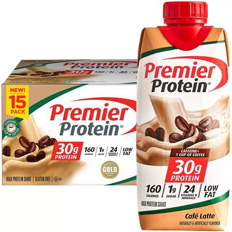 Premier Protein 30g High Protein Shake Café Latte 11 Fluid Ounce