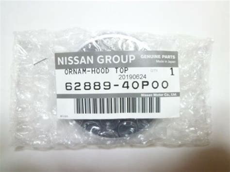 Nissan 90 96 300zx Fairlady Z Z32 Front Z Geuine Emblem Badge Black