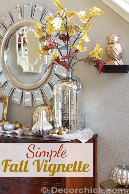 Fall Decorating And Fall Vignette Display Fall