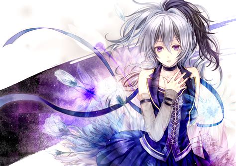 Wallpaper Illustration Anime Girls Silver Hair