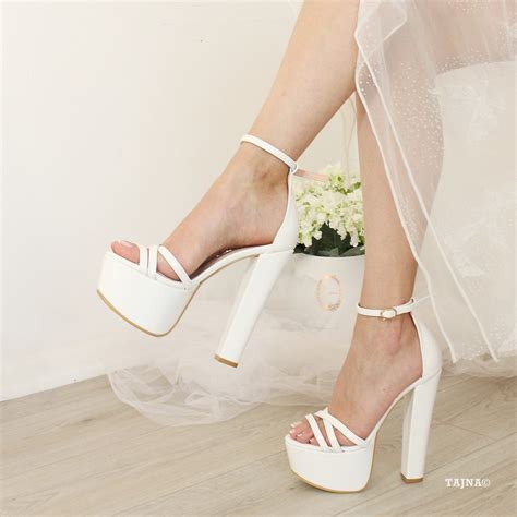 Check spelling or type a new query. Cross Strap Bridal White Platform Shoes - Tajna Club
