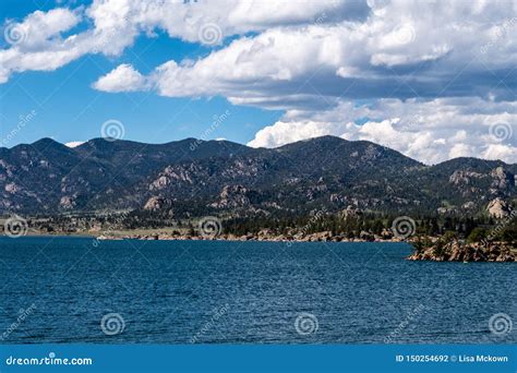 Eleven Mile Lake Reservoir State Park Colorado Landscapes Stock Photo