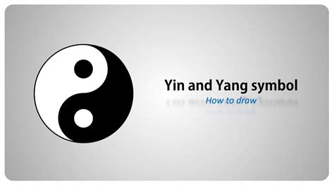 How To Draw Yin And Yang Symbol Step By Step Tutorial English