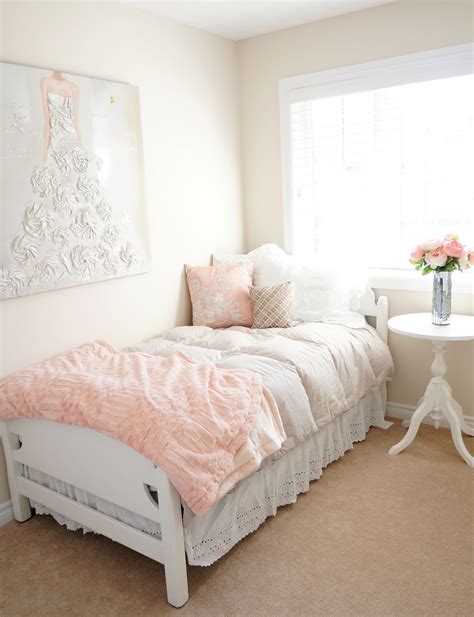 Blush Bedroom Makeover Haute And Healthy Living Girl Bedroom Decor