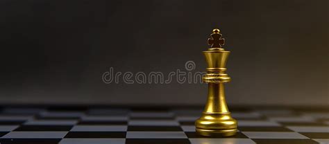 King Chess Standing To Challenge Battle Fighting On Chess Board Of