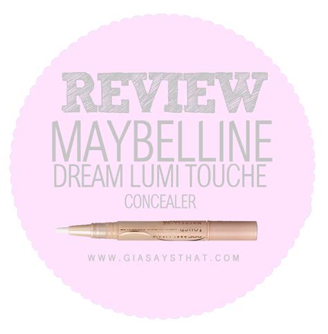 Maybelline Dream Lumi Touch Concealer Review