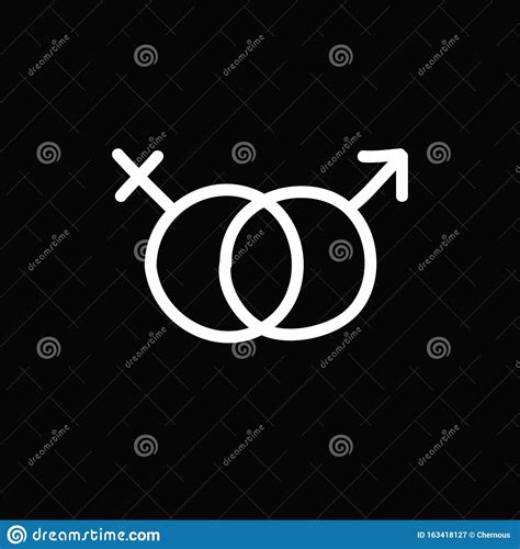 Female And Male Symbol Doodle Icon Vector Illustration Stock Illustration Illustration Of