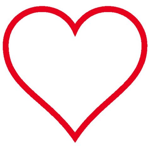 Love Heart Outline Love Heart Heart Vector Red Png Transparent