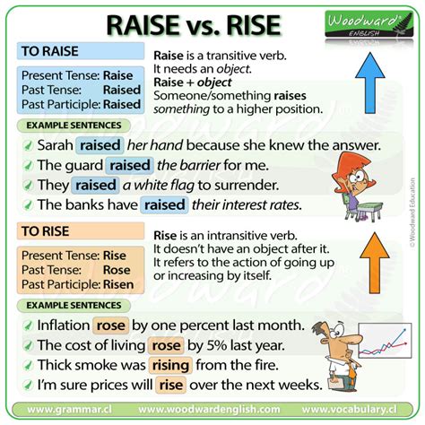 Raise Vs Rise What Is The Difference Woodward English