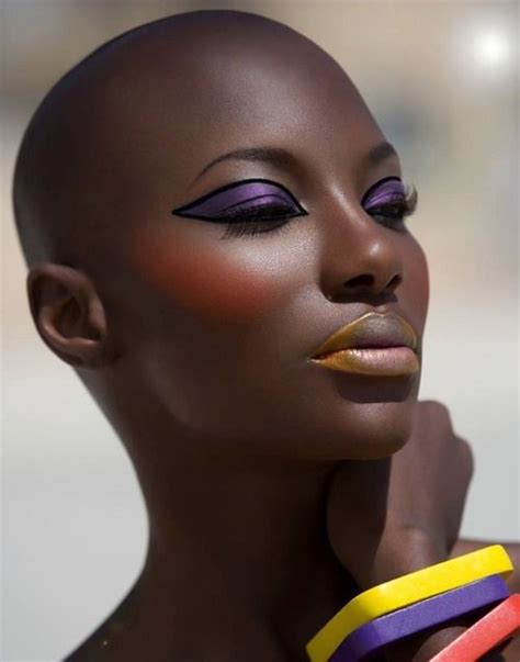 bald black beauties black girl magic black girls beauty makeup eye makeup makeup emoji