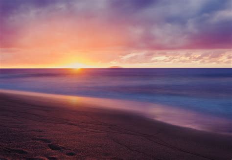 Sunset Beach Wallpaper 4k Wallpaper Hawaii Sunset Beach Ocean