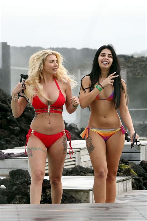 Olivia Buckland And Cara De La Hoyde In Bikinis At Blue