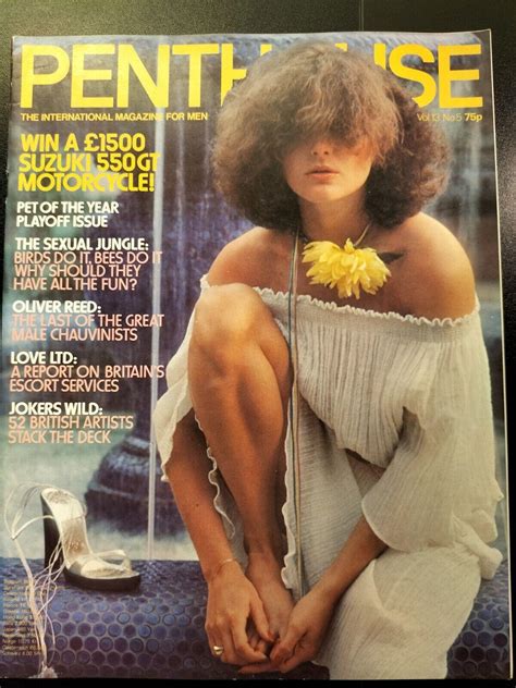 Penthouse Magazine Vol No Rare Oliver Reed Barbara Ann