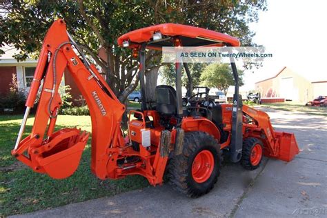 2012 Kubota B26 Hst 4wd Backhoe Loader Tractor Thumb Only 851 Hours