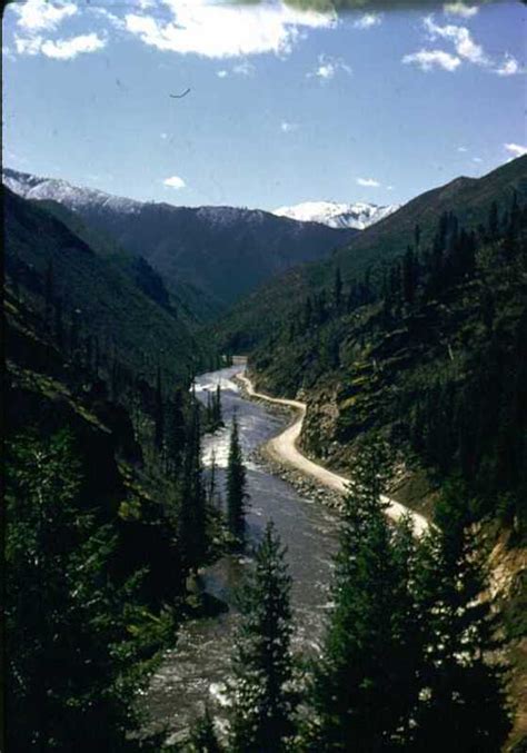 North Fork Of The Clearwater River Running Through Black Canyon In