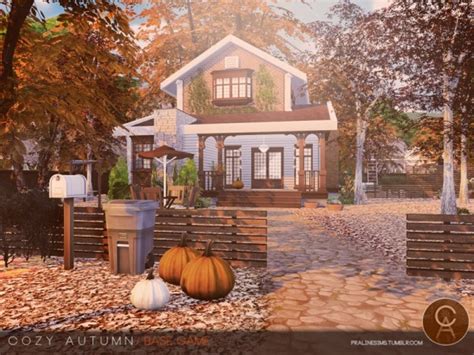 The Sims Resource Cozy Autumn House By Pralinesims Sims 4 Downloads