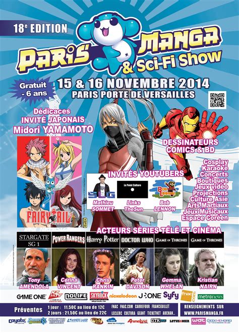 Sortie Du Week End Le Parismanga And Sci Fi Show Pratiquefr