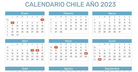 Calendario Chile 2023 Con Feriados Pdf To Excel Imagesee