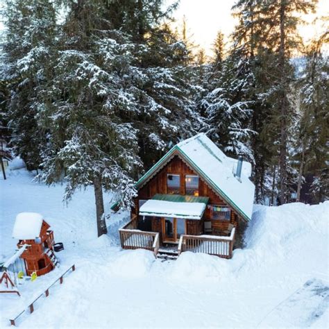 Warm Up In This Cabin In Alaska After Playing In A Winter