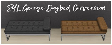 Simsworkshop George Daybed By Sympxls Sims 4 Downloads