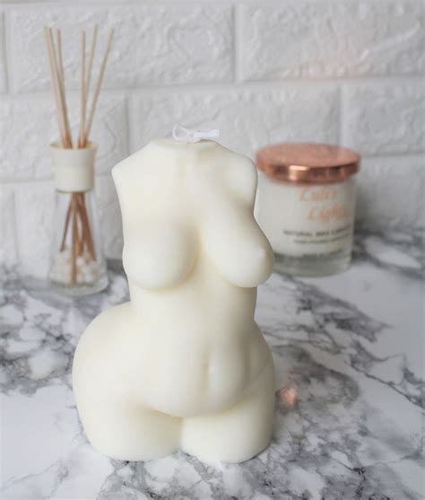 LARGE Female CURVY Body Nude Torso Candle Naked Woman Scented Etsy
