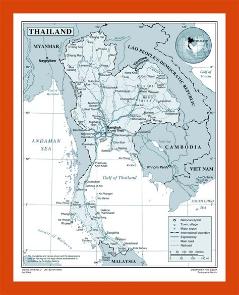 Political Map Of Thailand Maps Of Thailand Maps Of Asia GIF Map Maps Of The World In GIF