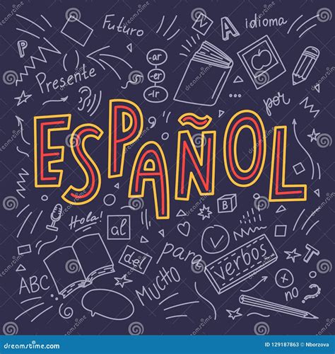 Espanol Stock Vector Illustration Of Espanol Tongue 129187863