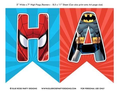 Free Avengers Birthday Party Printables