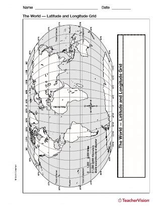 Page 1 of microsoft word world map latitude and longitude worksheet with answer key created date. Latitude and Longitude Map - Geography Printable (3rd-8th Grade) - TeacherVision