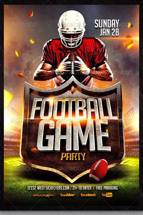 Free Football Flyer Templates Microsoft Word Free Printable Templates