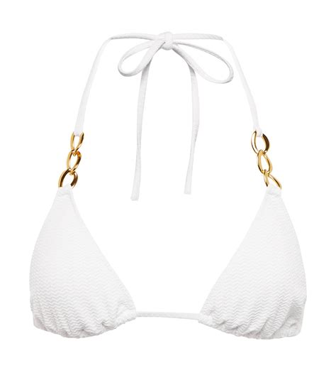 Melissa Odabash Synthetic Triangle Bikini Top In White Lyst