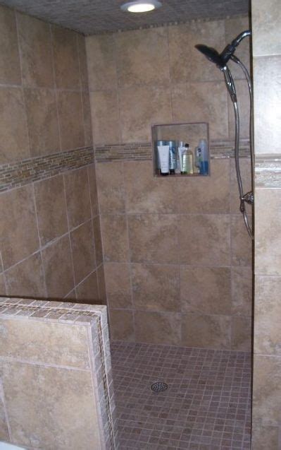 Whereas having a standard tub or shower professionally installed runs an average of $1,200 to $3,000, a custom doorless shower. doorless shower design 4x5 stall | Bathroom before after ...