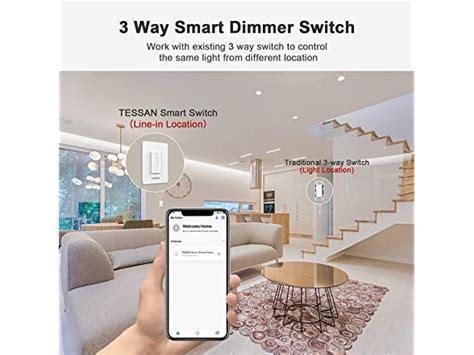 TESSAN US STD TC01 3 Way Smart Dimmer Switch
